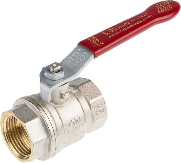 Actual product image RS PRO Brass High Pressure Ball Valve 1 in BSPP 2