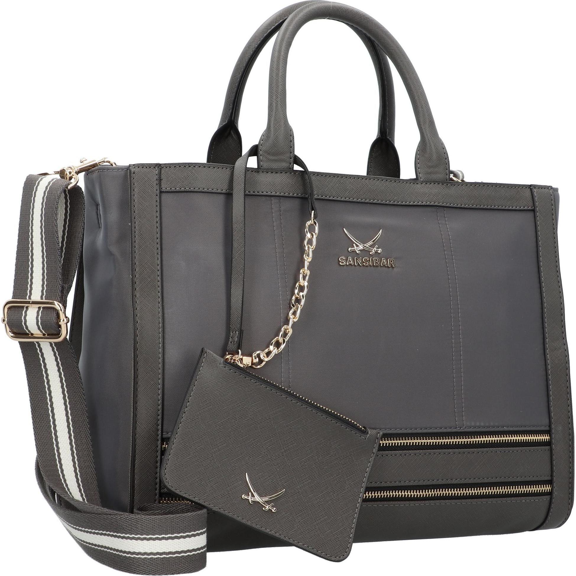 Thumbnail - Sansibar, Handtasche, Handtasche 36 cm, Grau