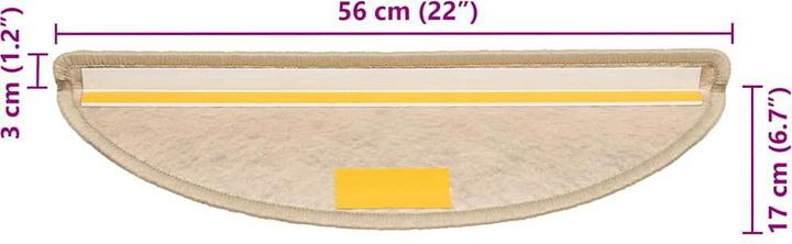 Immagine prodotto vidaXL Stufenmatte (56 x 17 cm)