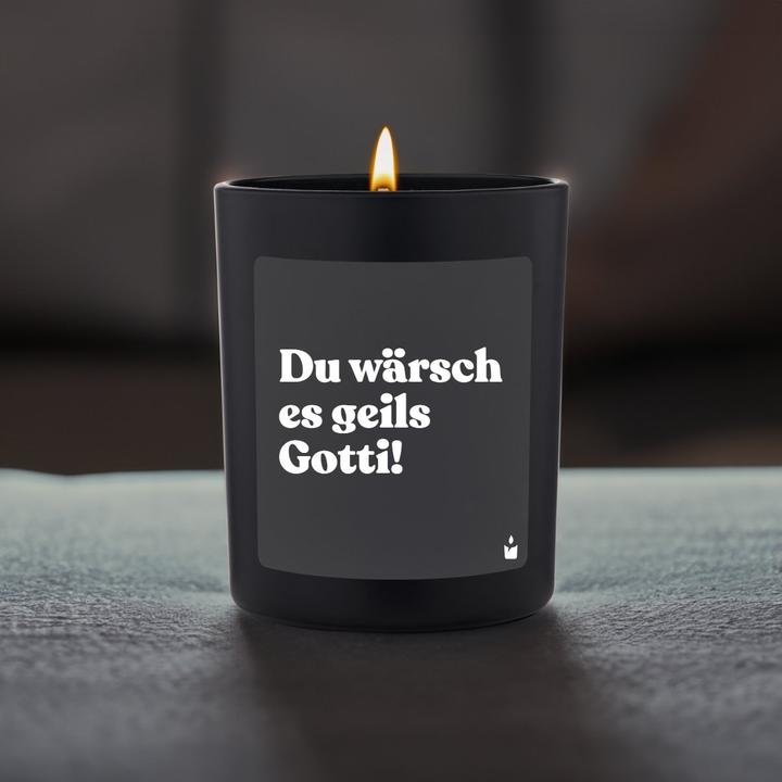 Actual product image Chatty Candles Duftkerze Woody Du wärsch es geils Gotti!