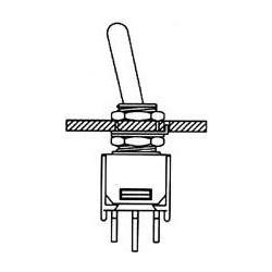 Thumbnail - Velleman Vertical Subminiature Toggle Switch Spdt On-On, Taster + Schalter