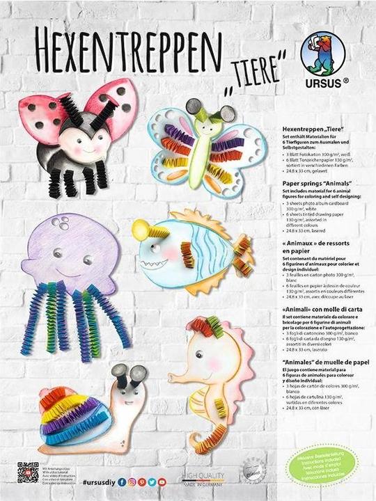 Produktbild Ursus Bastelset Hexentreppen Tiere
