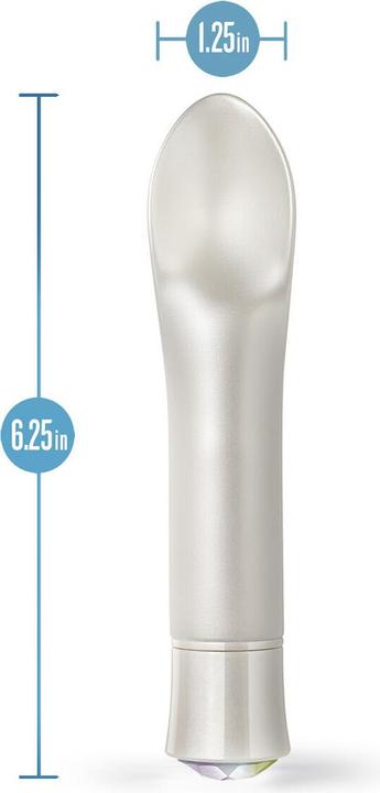 Actual product image Blush Novelties Oh My Gem - Bold - 6.25" Puria Silicone G-Spot Vibrator - 5 Speeds & 5 Unique Vibrators