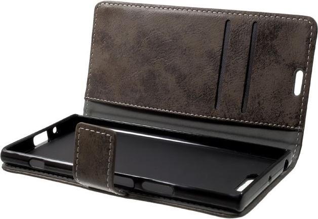 Produktbild Leder Hülle im Retrolook (Sony Xperia XZ1)