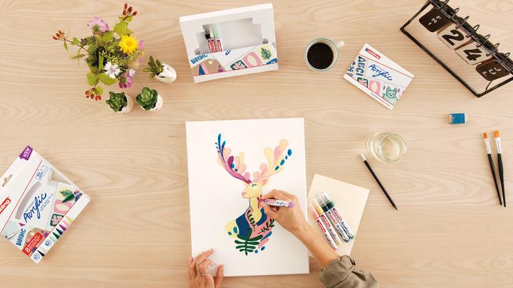 Actual product image Edding Acrylic marker 5100 Medium (Berry, 3 mm, 1 x)