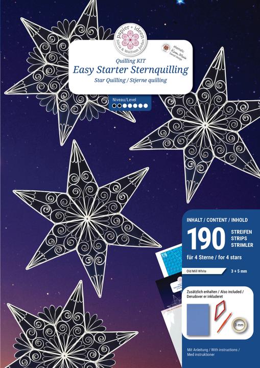 Image du produit Papier+ideen Kit de quilling Easy Starter "Stars