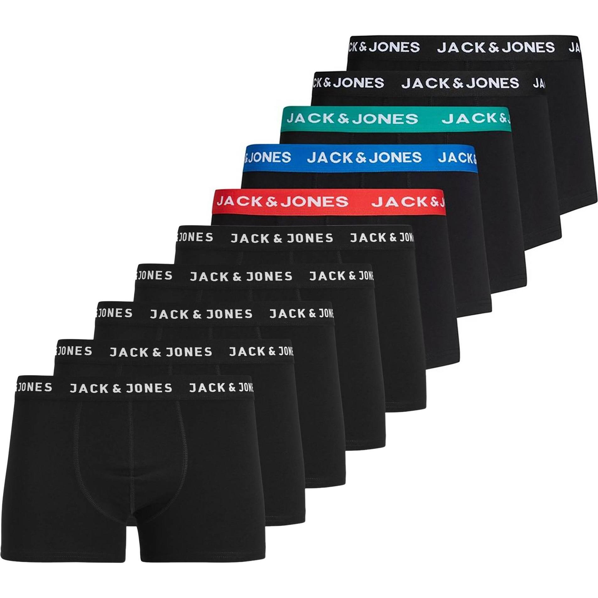 Jack & Jones, Herren, Unterhosen, Jachuey Trunks 5 Pack, Mehrfarbig, (XXL, 10er Pack)