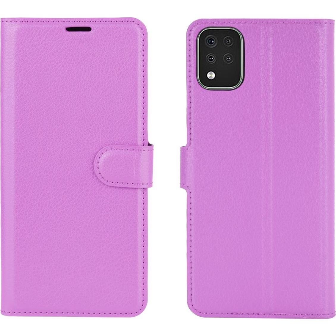 Thumbnail - König Design Hülle Handy Schutz für LG K42 Case Flip Cover Tasche Etuis Bumper Violett Neu (LG K42), Smartphone Hülle, V...