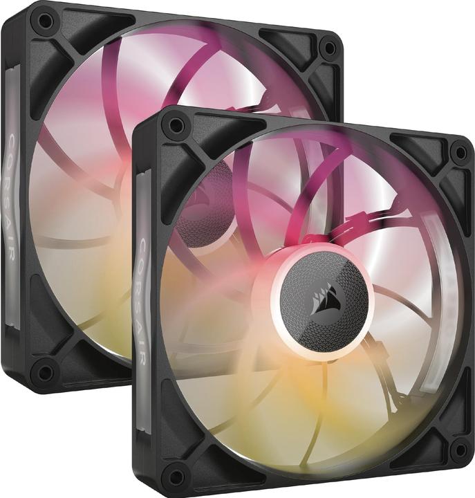 Corsair RX MAX RGB Series, iCUE LINK RX140 MAX RGB, 140mm RGB Fan, Dual Fan Kit (140 mm, 2 x)
