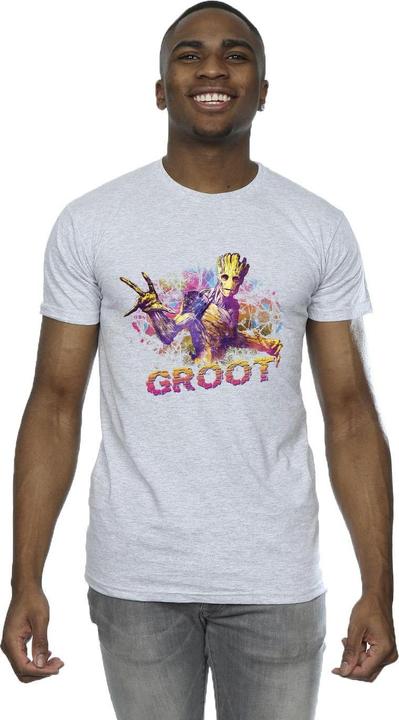 Image du produit - T-shirt GUARDIANS OF THE GALAXY ABSTRACT GROOT - Homme (4XL)