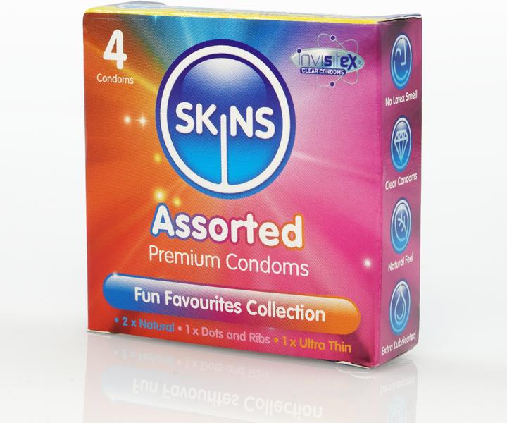 Produktbild Skins Kondome Assorted 4 Pack - D&R NAT UT (4 Stk.)