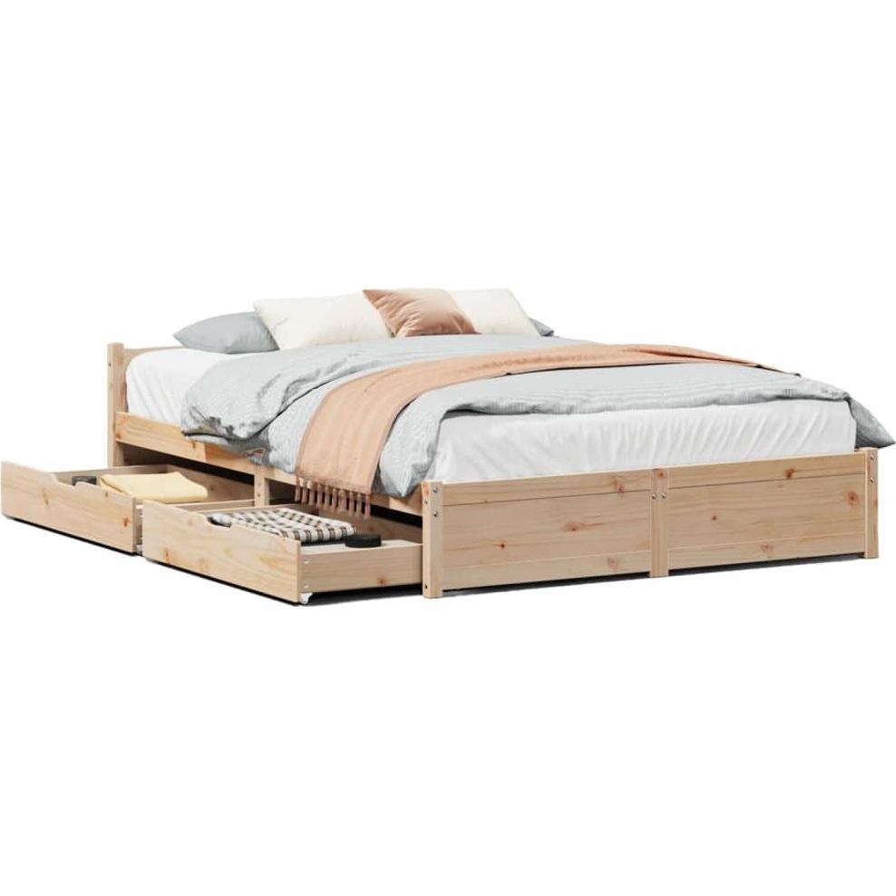 VidaXL, Bett, Bett ohne Matratze (150 x 200 cm)