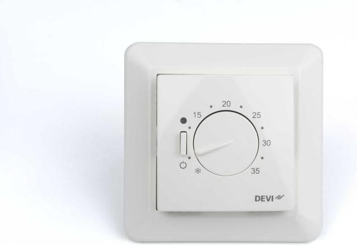 Image du produit Devi DEVIreg 531 Thermostat avec sortie bipolaire, sonde d'ambiance intégrée, 15A, réglage de la