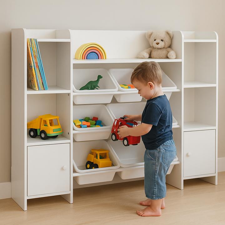 Produktbild Relaxdays Kinderregal gross mit Boxen