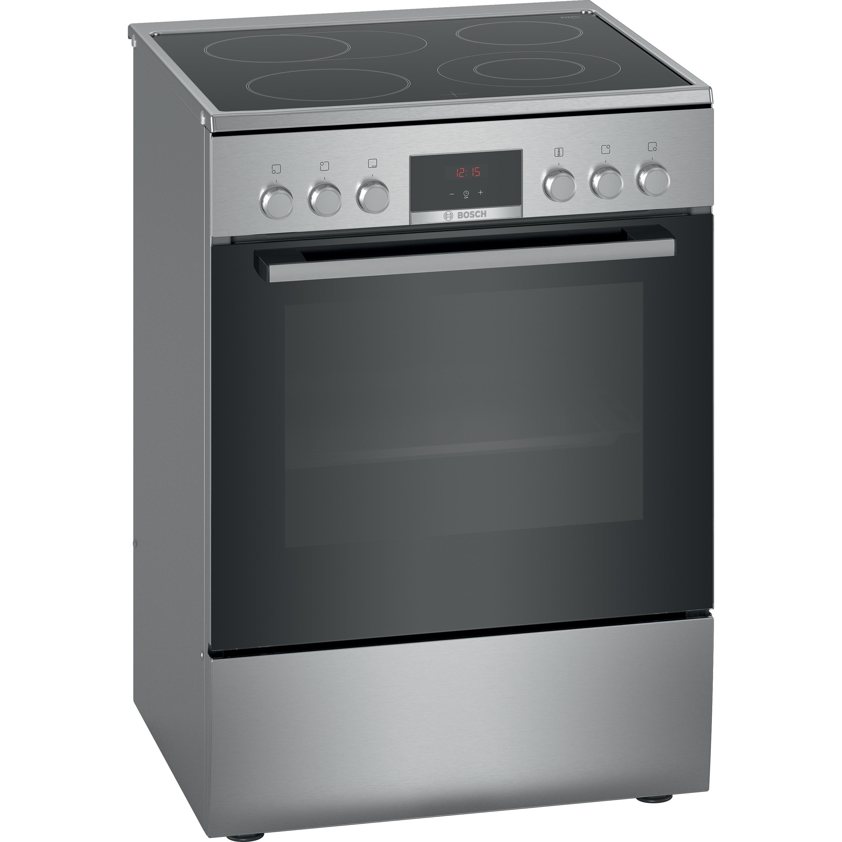 Bosch Hausgeräte HKR39C250, Backofen + Herd Freistehend, Grau