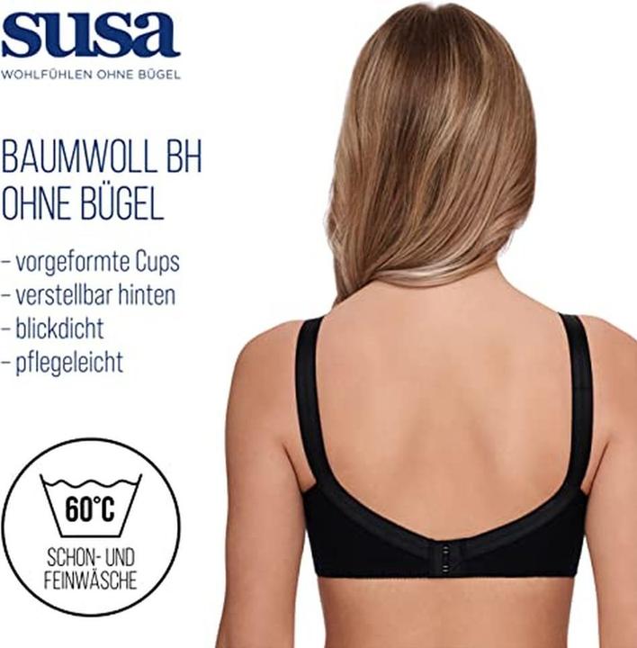 Actual product image Susa Comfort Plus Topsy bra without underwire (Single pack, 95 C)