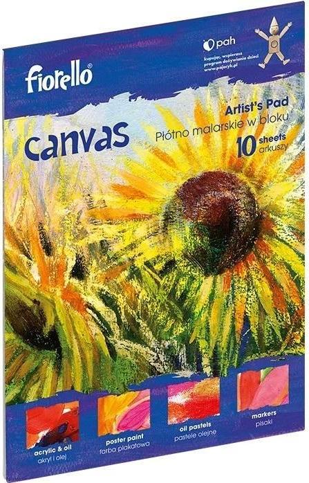 Fiorello Painted canvas in block 9x12 canvas