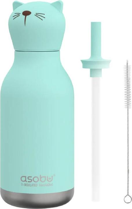 Actual product image Asobu Bestie Kot - Thermoflasche mit Strohhalm 460 ml (0.46 l)
