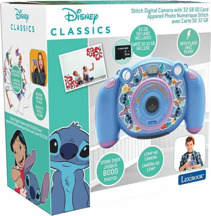 Image du produit Lexibook Disney - Caméra HD numérique Stitch avec carte SD (DJ080D)