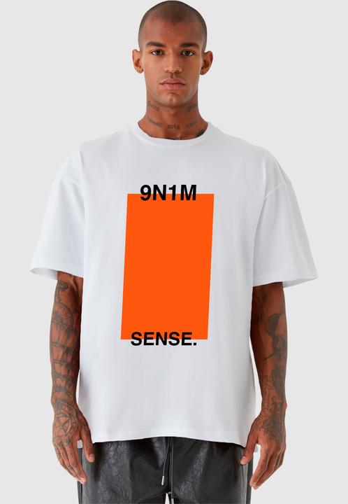 Actual product image 9N1M Sense SENSE Orange Square Tee - 160687 (L)