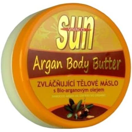 Actual product image Vivapharm Vivaco S.R.O. - Sun Argan Bronze Oil - Butter After Sunbathing With Softening Organic Argan Oil (200 ml, After Sun Oil)