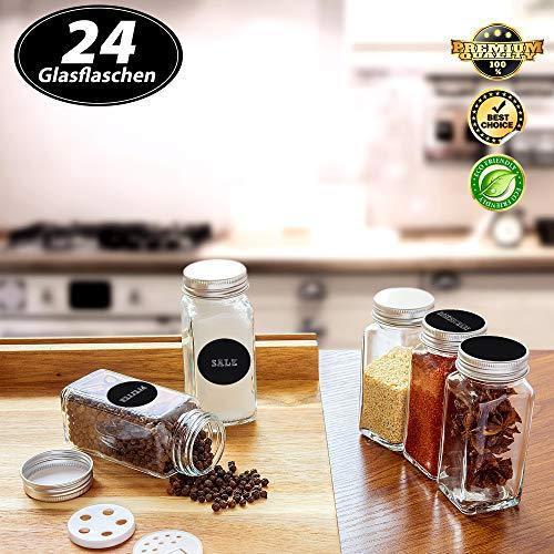 Actual product image Deco haus Spice jar set with screw cap (0.12 l)