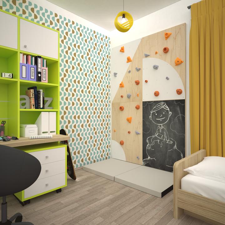 Actual product image Blockids Climbing Wall Indoor 4 (Multicoloured)