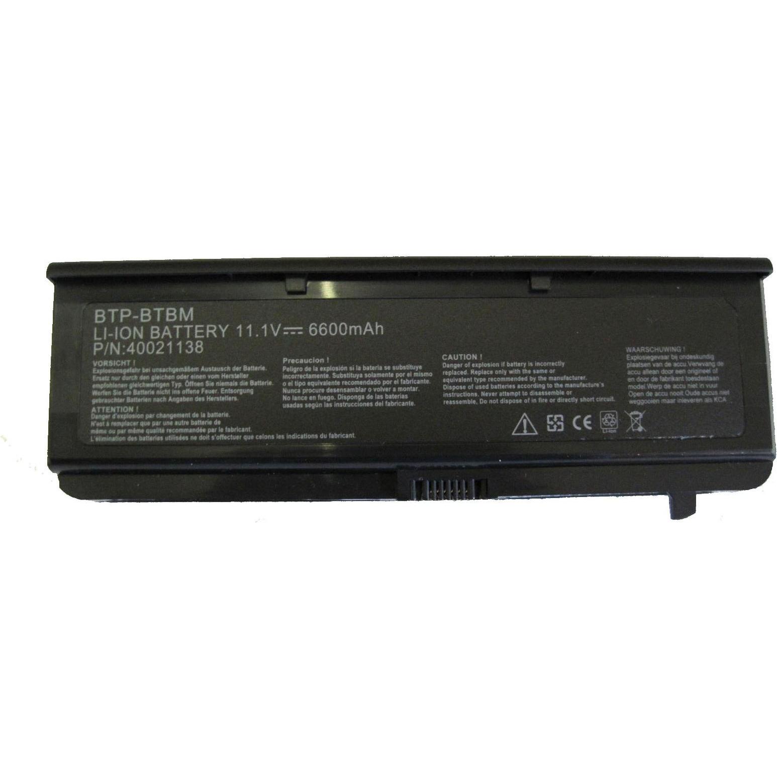 Thumbnail - AGI 43134 - Akku - Akku 6.600 mAh 10,8 V (6600 mAh), Notebook Akku, Schwarz