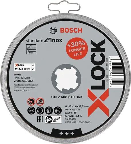Produktbild Bosch Professional Zubehör PRO Stainless Steel and Metal X-Lock Trennscheibe, 125 x 1.6 x 22,23 mm