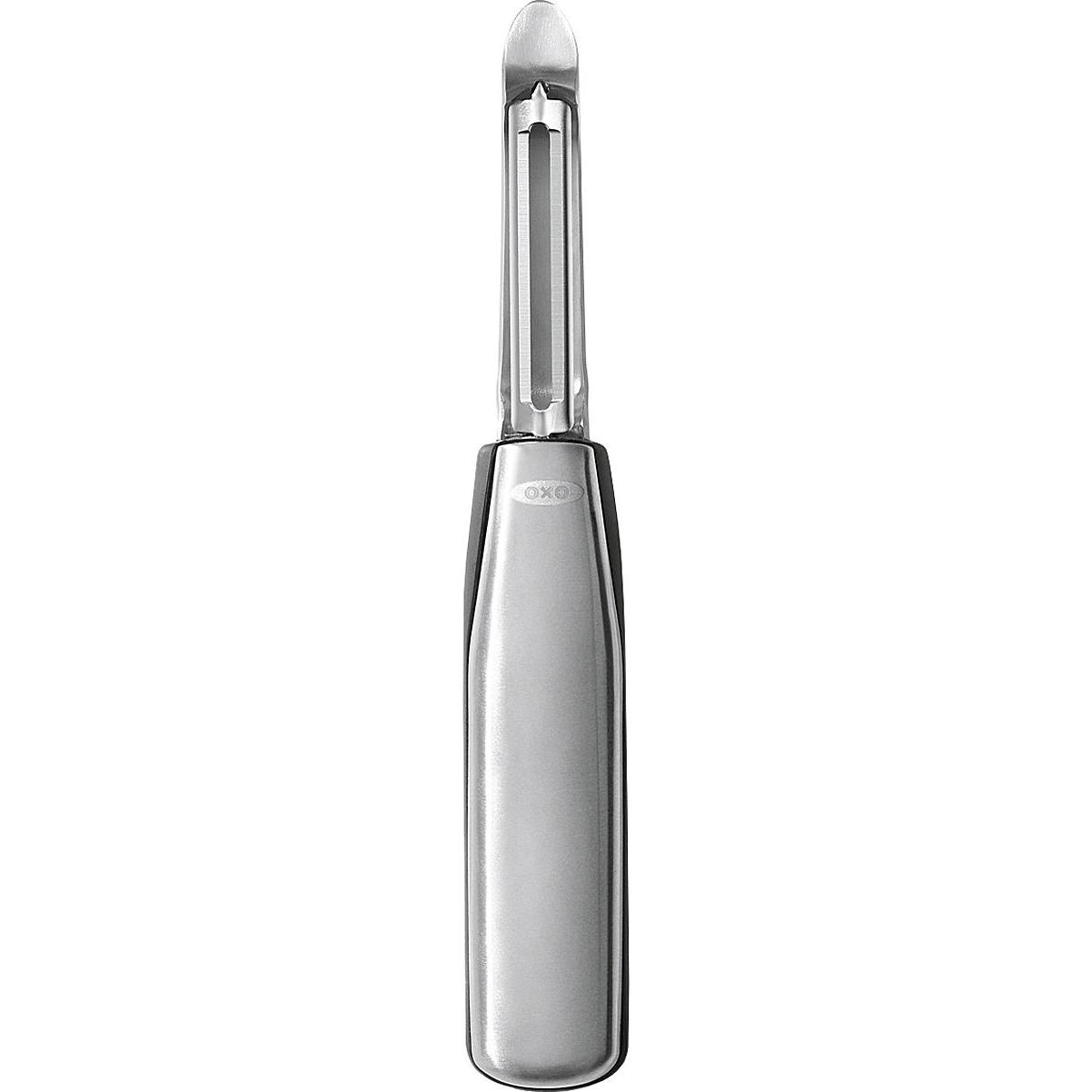OXO Steel Y-Schäler, 13cm, Sparschäler, Silber