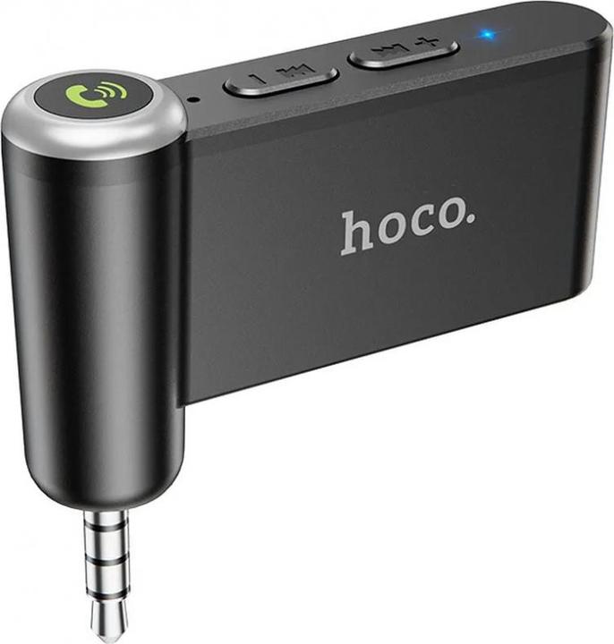 Actual product image Hoco - Audio Adapter Bluetooth Magic Music (E58) - Aux Jack 3.5mm - Black (Receiver)