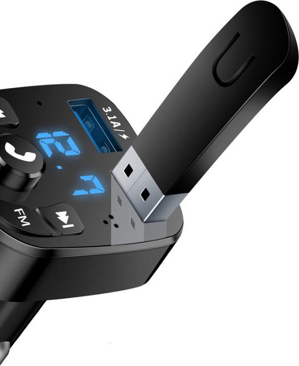 Actual product image Ueli Express Car Bluetooth 5.0 FM Transmitter with Handsfree Function