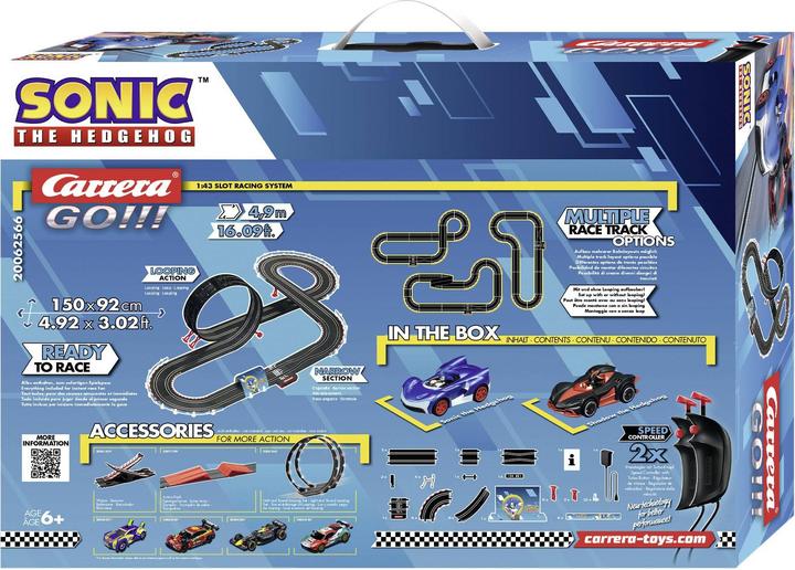 Actual product image Carrera Go Sonic Hedgehog
