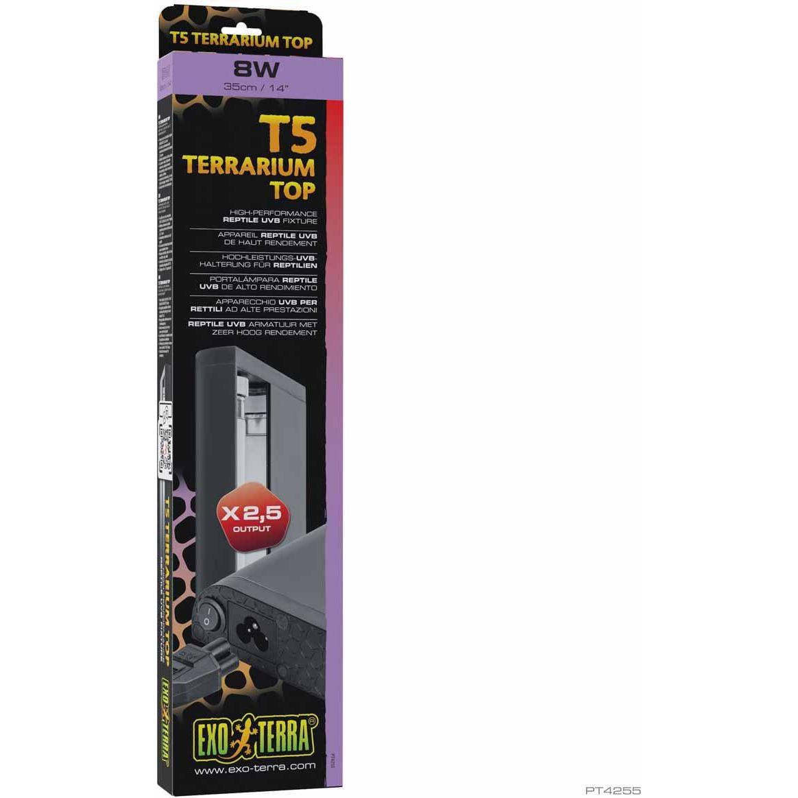 Meilleurs prix pour Lampe pour terrarium Exo Terra EX T5 UVB - Gris - 8W / 35 cm