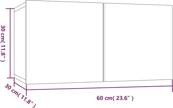Image du produit VidaXL Elliot (80 x 30 x 30 cm)