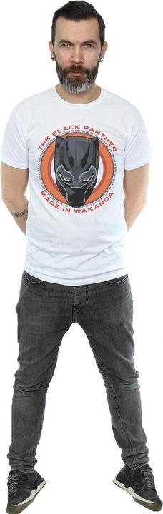 Actual product image Mens Black Panther Made in Wakanda Red T-Shirt (L)