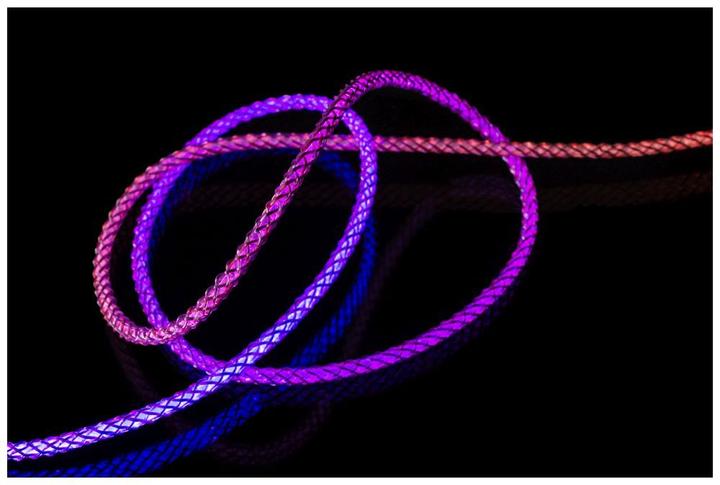 Fixed LED Gaming USB-C/C 60W cable 1.2m Flerfarvet (1.20 m, 60 W)