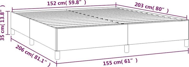 Produktbild vidaXL Bettgestell (152 x 203 cm)