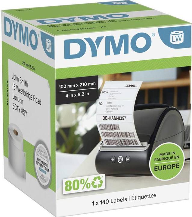 Actual product image Dymo LW shipping labels large pack 6Rl 140pcs/roll (10.20 cm)