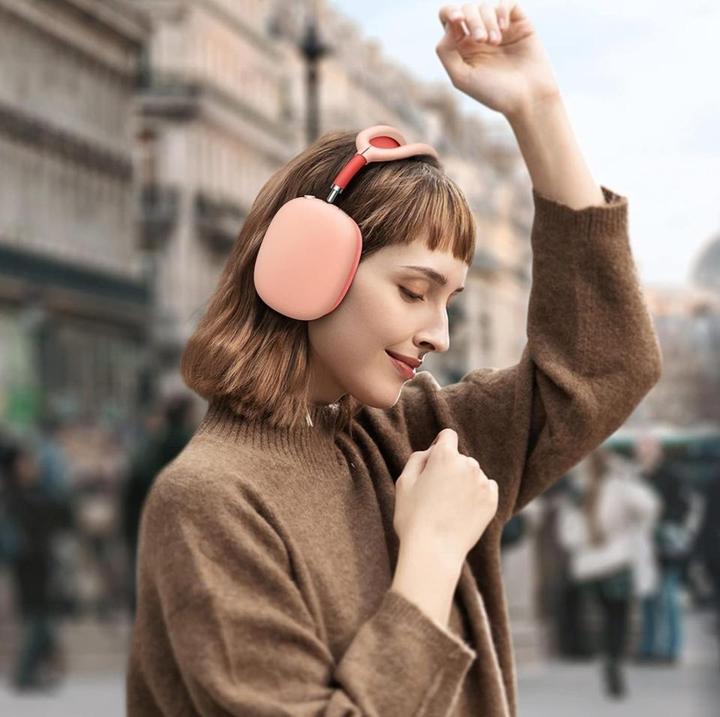 Image du produit Screenguard Etui en silicone liquide 3-en-1 Set Rosy (Sac pour écouteurs)