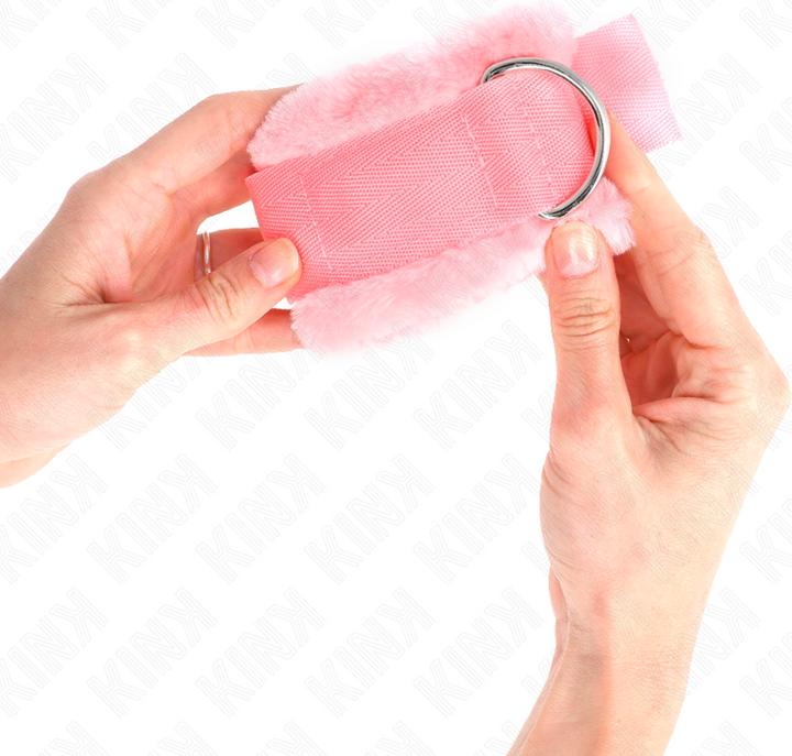 Produktbild Kink Pelzgefãoetterte Handgelenkfesseln Rosa Verstellbar 17-31 cm X 7 cm