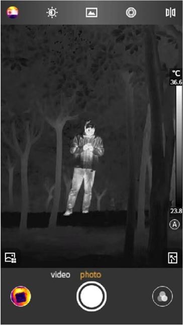 Actual product image Guide Sensmart M2SA thermal imaging camera