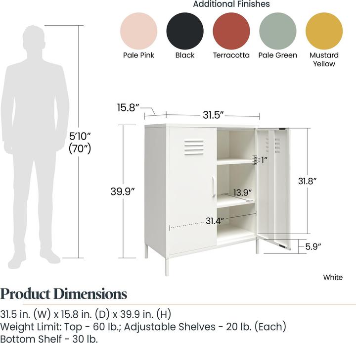 Image du produit Dorel Home Mission District (80 x 40 x 102 cm)