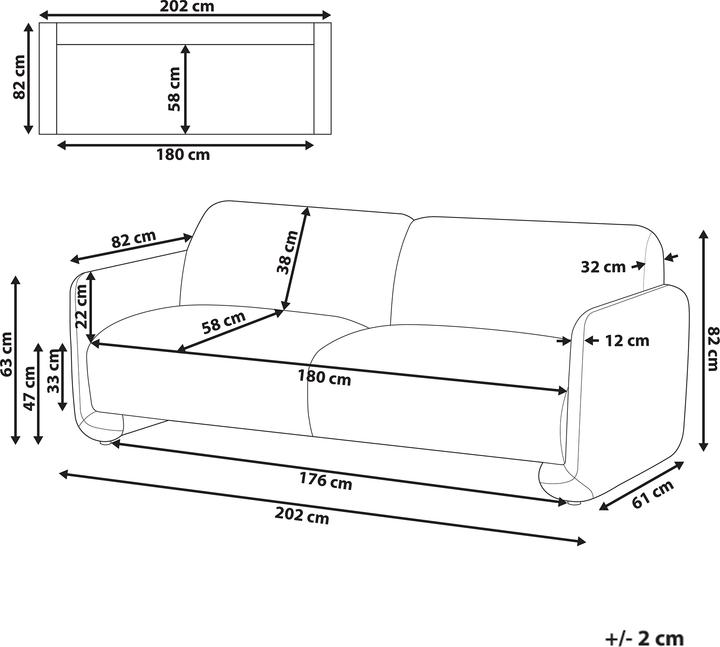 Immagine prodotto Beliani Saland (3 posti)