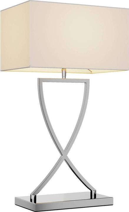 Lucande Evaine table lamp Chrome/White (E27)