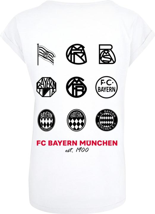 Produktbild FC Bayern München Ladies Logo History Extended Shoulder Tee - 115129 (3XL)
