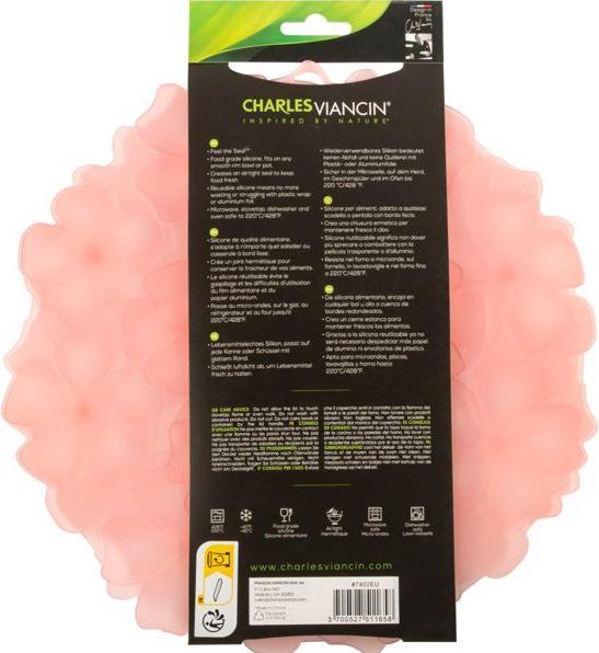 Actual product image Charles Viancin GERANIUM 23 cm Silikon-Deckel Pink (23 cm, Plastic)