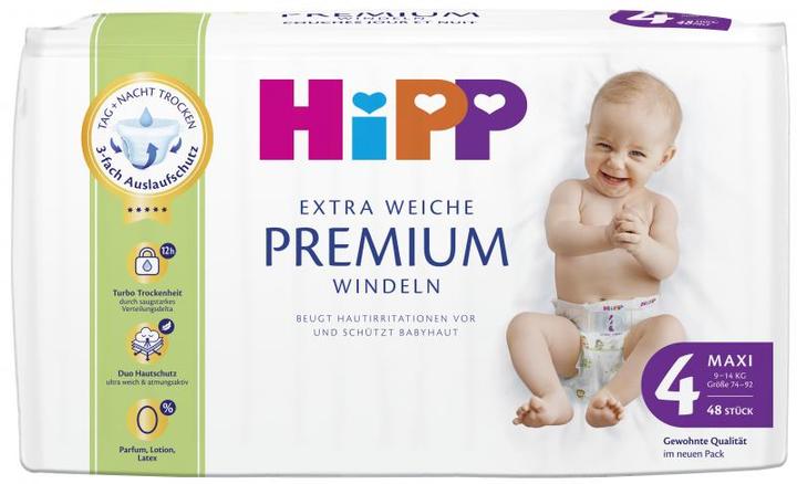 Image du produit Hipp Babysanft Premium (Taille 4, Pack, 48 pcs)