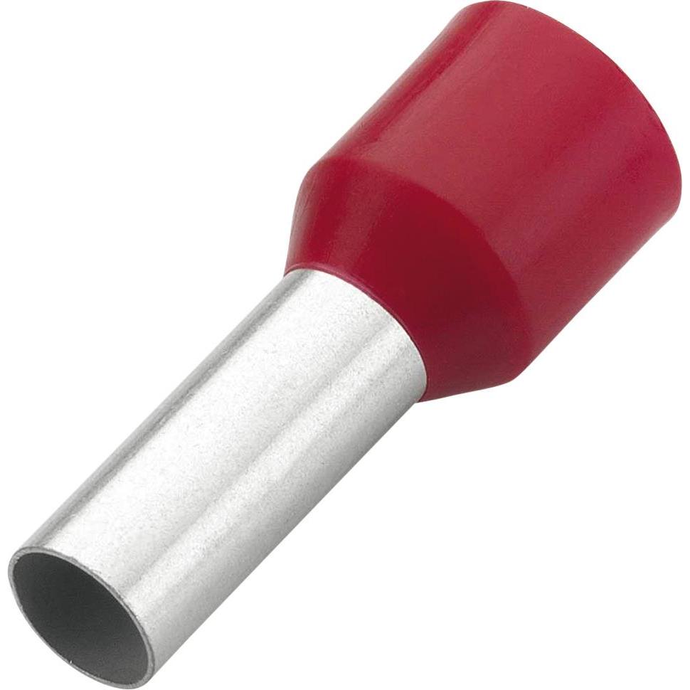 Wetec, Kabelverbindung, Aderendhülsen isoliert, Querschnitt 10,0 mmÂ², Länge 22 mm, rot