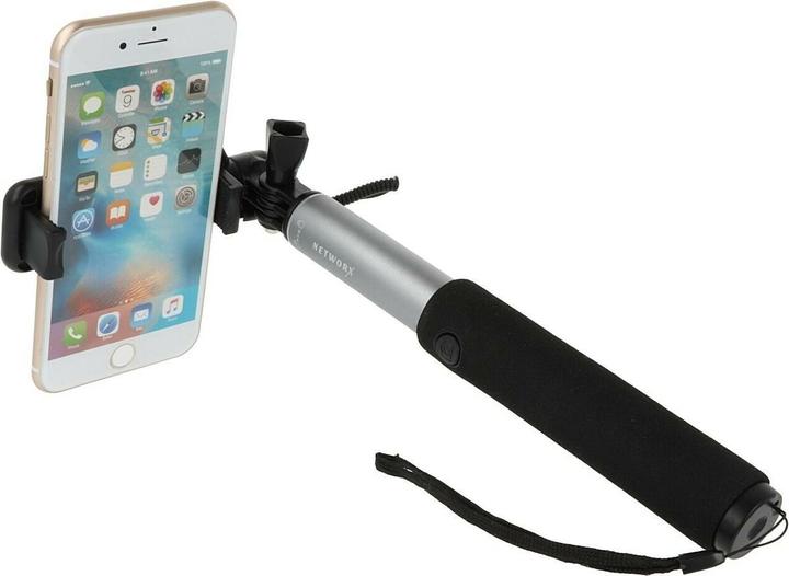 Actual product image Networx Selfie Stick Mila with Mirror - Black